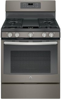 JGB700EEJES GE 5.0 cu. ft. Gas Range with a Center oval burner - Slate