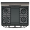 JGB700EEJES GE 5.0 cu. ft. Gas Range with a Center oval burner - Slate-2