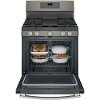 JGB700EEJES GE 5.0 cu. ft. Gas Range with a Center oval burner - Slate-4