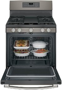 JGB700EEJES GE 5.0 cu. ft. Gas Range with a Center oval burner - Slate-4