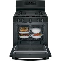 JGB700DEJBB GE Gas Range with Integrated Non-Stick Griddle - 5.0 cu. ft. Black-4