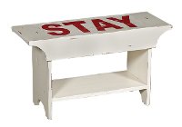 Stay Vintage Artwork Bench