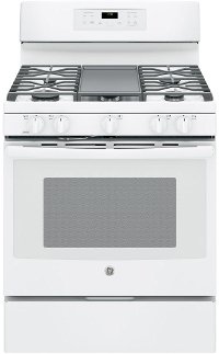 JGB700DEJWW GE 5.0 cu. ft. Gas Convection Range Oven - White