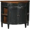 Black Demilune Cocktail Console Cabinet - Aries