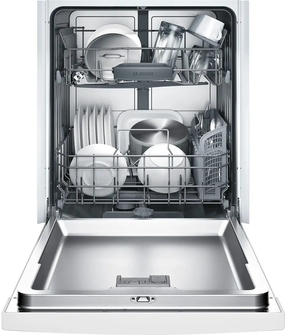 SHE3AR72UC Bosch Ascenta Front Control Dishwasher - White-3