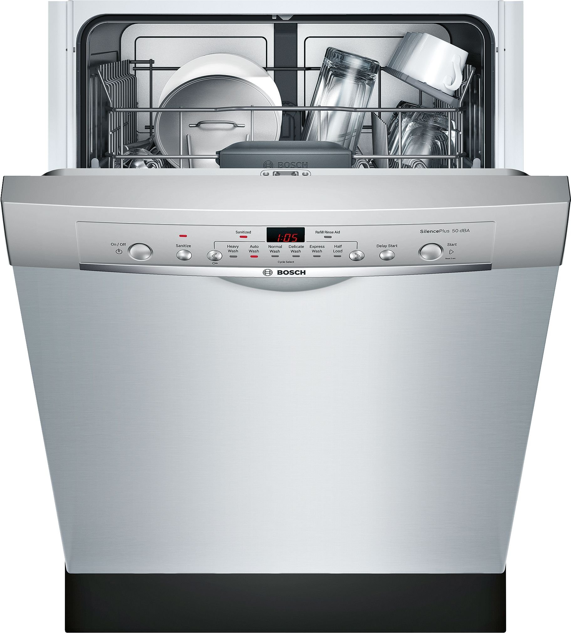 SHE3AR75UC Bosch Ascenta Dishwasher - Stainless Steel-2