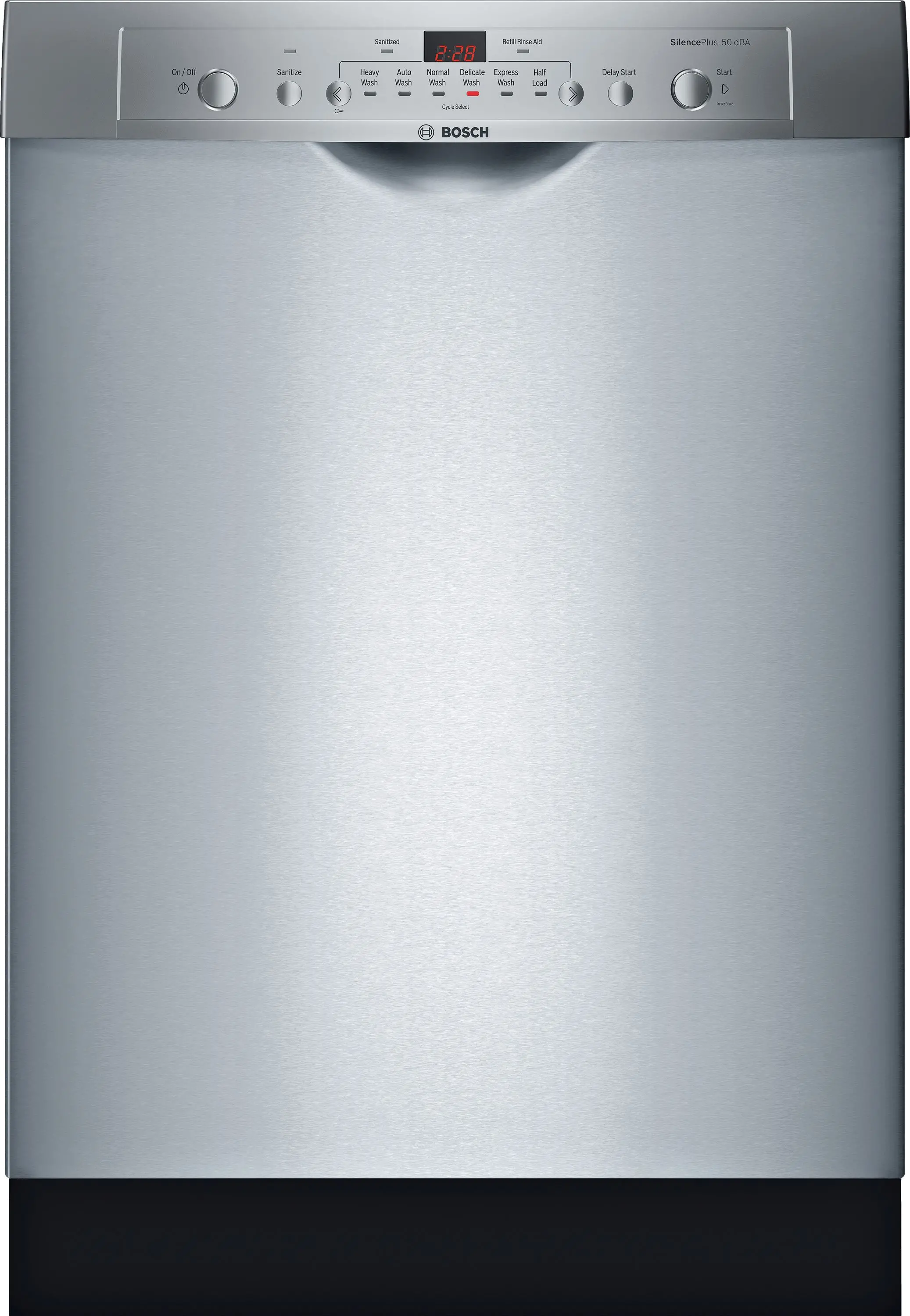 SHE3AR75UC Bosch Ascenta Front Control Dishwasher - Stainless Steel-1
