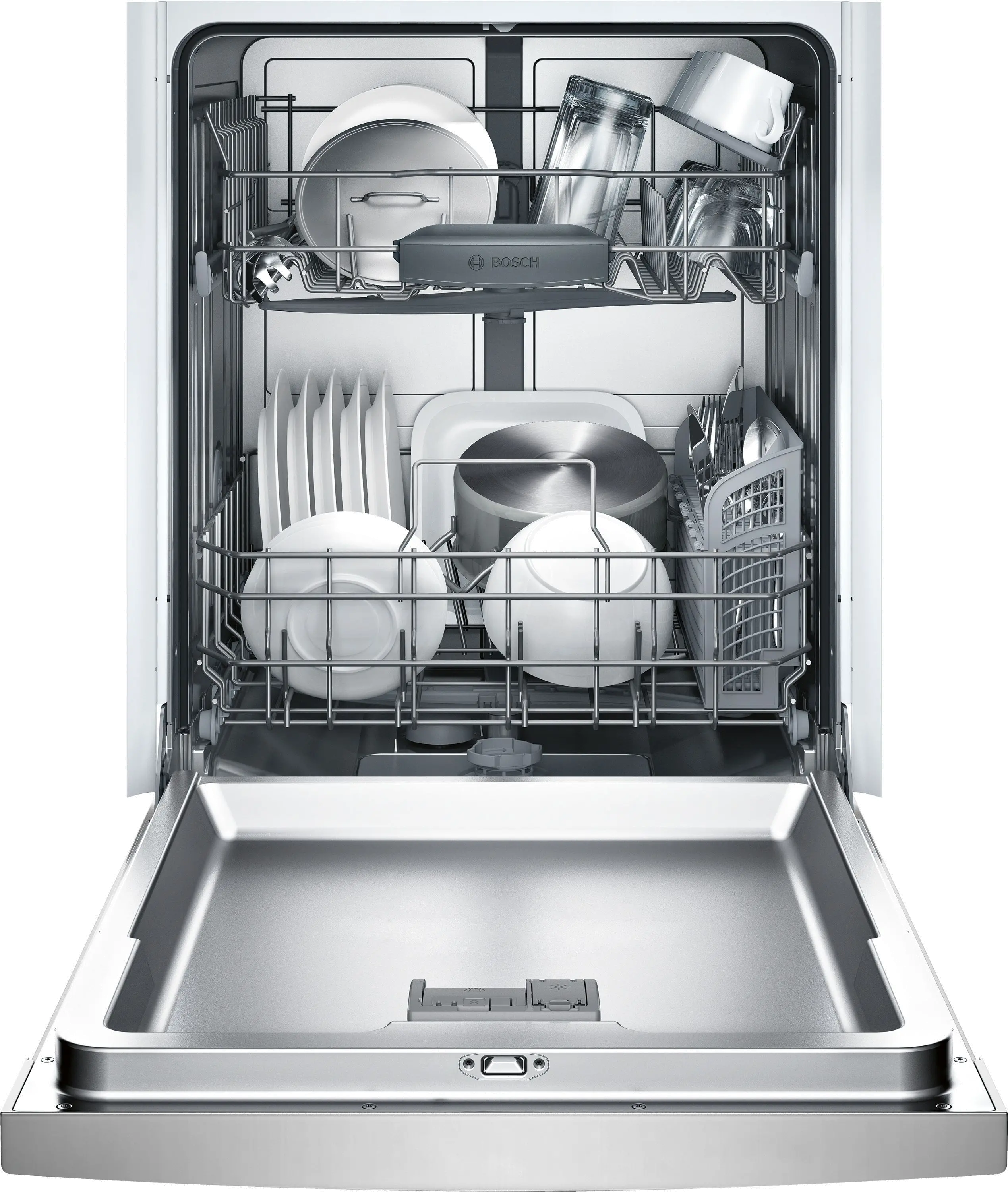 SHE3AR75UC Bosch Ascenta Front Control Dishwasher - Stainless Steel-5