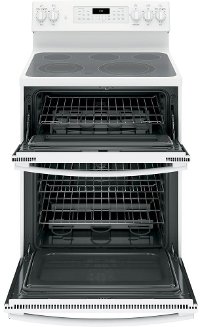 JB860DJWW GE Double Oven Electric Range - 6.6 cu. ft. White-4