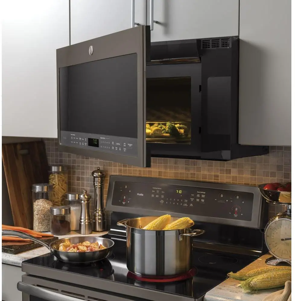 PVM9005EJES GE Profile Over the Range Microwave - 2.1 Cu. Ft. Slate-4