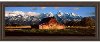 Alma Moulton Barn and Mountains Framed Wall Art