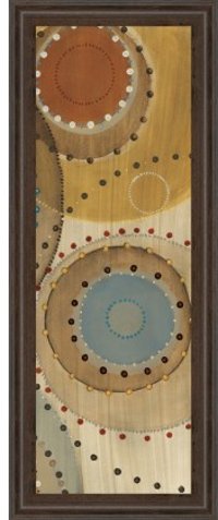 Multi Color Moving Moments Panel I Shapes Framed Wall Art