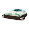 3159249 Chocolate King Platform Bed with 6-Drawers (78 Inch) - Step One -1
