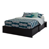 3107222 Black Queen Ottoman Storage Bed - Step One