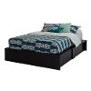 3107222 Black Queen Ottoman Storage Bed - Step One
