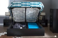 3107222 Black Queen Ottoman Storage Bed - Step One -5