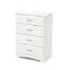 9018034 White 4-Drawer Chest - Callesto