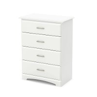 9018034 White 4-Drawer Chest - Callesto