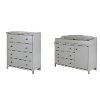 9020A2 Soft Gray Changing Table and 4- Drawer Chest - Cotton Candy -2