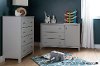 9020A2 Soft Gray Changing Table and 4- Drawer Chest - Cotton Candy -4