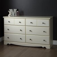 9031027 White 6-Drawer Double Dresser - Country Poetry