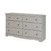 9031027 White 6-Drawer Double Dresser - Country Poetry -2
