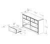 9031027 White 6-Drawer Double Dresser - Country Poetry -4