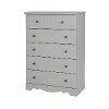 9031035 White 5-Drawer Chest - Country Poetry -2
