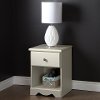 9031062 White 1-Drawer Nightstand - Country Poetry -1