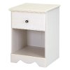 9031062 White 1-Drawer Nightstand - Country Poetry -2