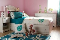9031062 White 1-Drawer Nightstand - Country Poetry -4