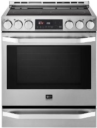 LSSE3026ST LG STUDIO 30 Inch 6.3 cu. ft. Large Capacity Electric Slide-in Range - Stainless Steel