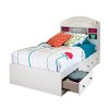 9031080 White Twin Mates Bed with Drawers (39 Inch) - Country Poetry -3