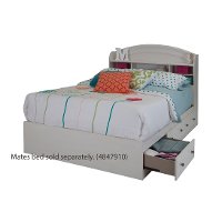 9031093 White Full Bookcase Headboard (54 Inch) - Country Poetry