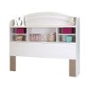 9031093 White Full Bookcase Headboard (54 Inch) - Country Poetry -3