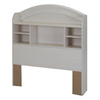 9031098 White Twin Bookcase Headboard (39 Inch) - Country Poetry-3
