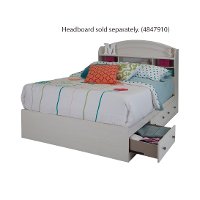 9031211 White Full Mates Bed with 3 Drawers (54 Inch)- Country Poetry