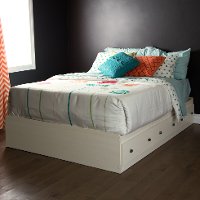 9031211 White Full Mates Bed with 3 Drawers (54 Inch)- Country Poetry-2