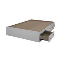 9031211 White Full Mates Bed with 3 Drawers (54 Inch)- Country Poetry-4