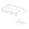 9031211 White Full Mates Bed with 3 Drawers (54 Inch)- Country Poetry-6