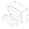 9055033 Cherry 3-Drawer Chest - Mobby -3