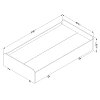 9055082 Cherry Twin Trundle Bed on Casters (39 Inch) - Mobby -4