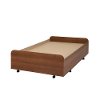 9055082 Cherry Twin Trundle Bed on Casters (39 Inch) - Mobby -2