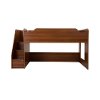 9055087 Cherry Twin Loft Bed with Stairs (39 Inch) - Mobby