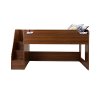9055087 Cherry Twin Loft Bed with Stairs (39 Inch) - Mobby -4