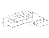9058677 Gray Oak TV Stand with Drawers up to 60 Inches - Reflekt -5