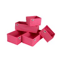 8999953 Pink Canvas Drawer Organizers (5 Pack) - Storit