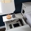 3150060 White Nightstand with Charging Station and Drawers - Vito -2