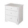 3150060 White Nightstand with Charging Station and Drawers - Vito -3