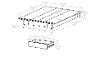 3307A1 Black Full/Queen Platform Bed with Drawer (54/60 Inch) - Primo -3